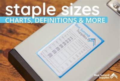 What Size Staples Go in a Staple Gun?