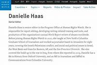 Who Is Danielle Haas? Former Human Rights Watch Editor Slams Organization over Biased Stand on Israel-Palestine Conflict