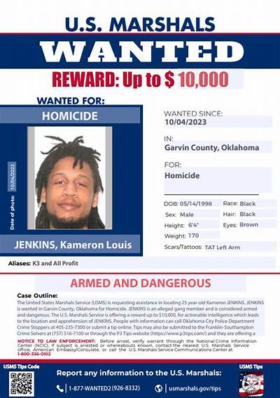 Who Is Kameron Jenkins? Suspect Identified in Connection with Deputy’s Shooting in Garvin County