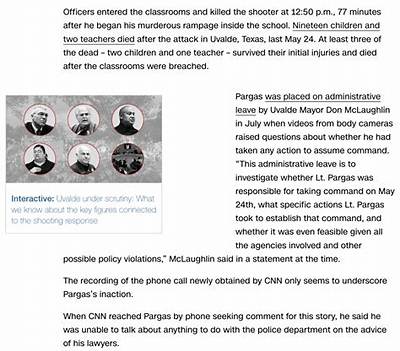 Who Is Lt Mariano Pargas and Why Is He Suspended? Uvalde Acting Police Chief Amid Shooting