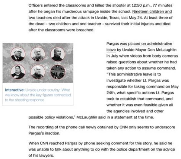 Who Is Lt Mariano Pargas and Why Is He Suspended? Uvalde Acting Police Chief Amid Shooting