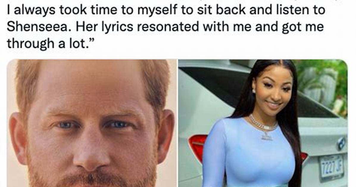 Who Is Shenseea? Prince Harry Reveals How Singer’s Lyrics Helped Him Through Dark Times