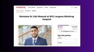 Who Is Zaki Masoud? Physician at Nyu Langone Winthrop Hospital Calls Jews Massacre a Libration