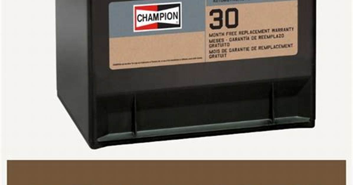 Who Makes Champion Battery?
