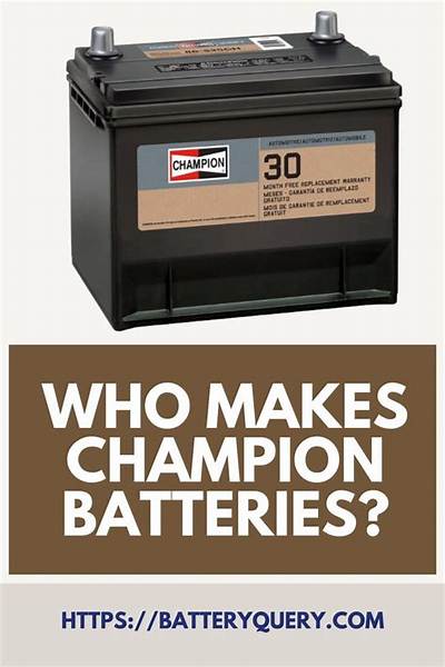 Who Makes Champion Battery?