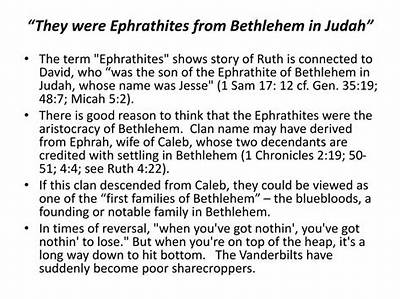Who Were the Ephrathites?