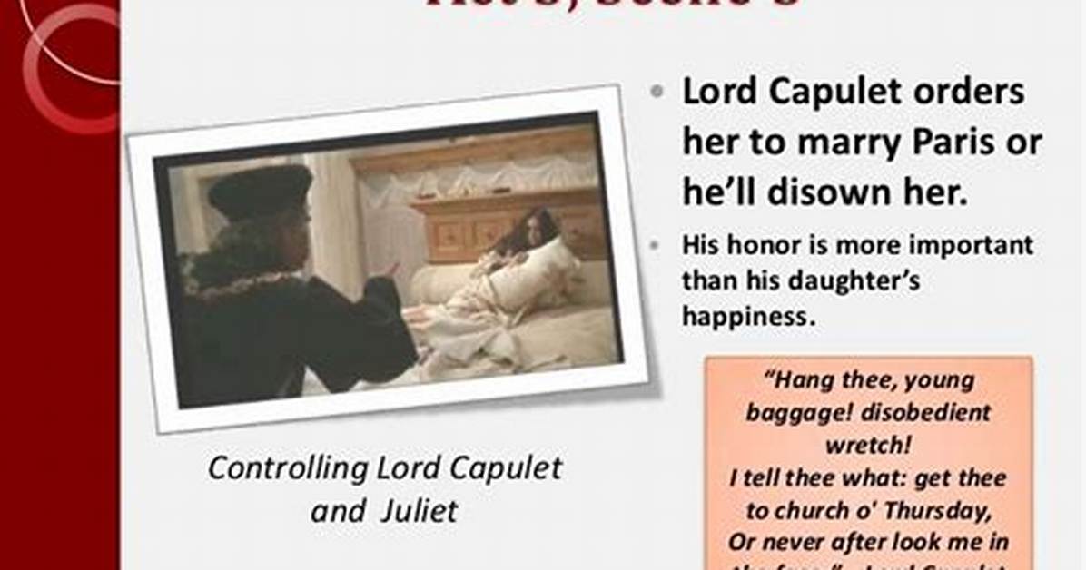 Why Does Capulet Not Want Juliet to Marry Paris?