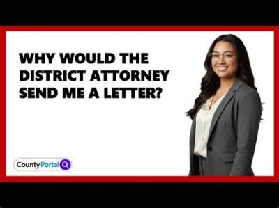 Why Would a District Attorney Call Me?