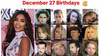 Youtube Stars Born December 27