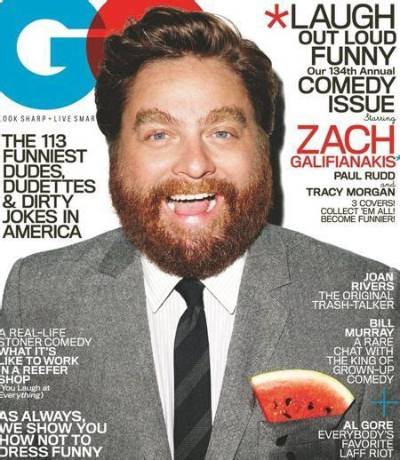 Zach Galifianakis Covers Gq, Claims Kermit the Frog Is Condescending in Real Life